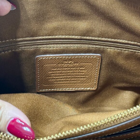 ๐ค COACH Crossgrain Leather Satchel - Saddle Brown ๐ค - Picture 4 of 9